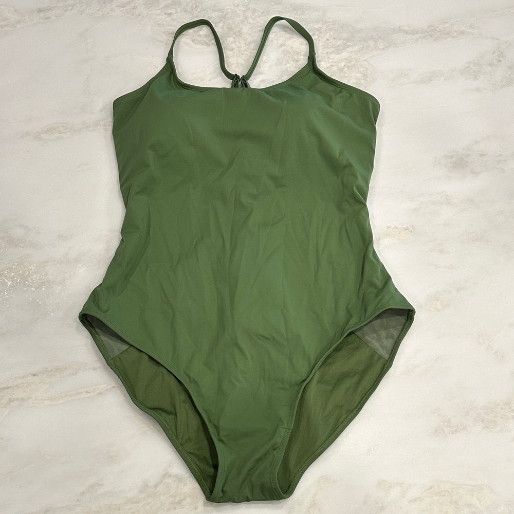 TA3 Olive Green Shaping Women's One-Piece Swimsuit Size 3X